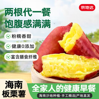 Jingdida hainan chestnut sweet potato candied sweet potato net weight 4.5jin jin equals 0.5kg (3-8 taels/piece) straight from the source