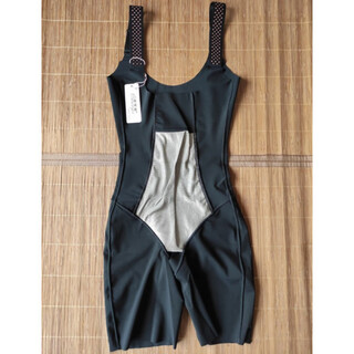 Ijvf aoxue chess body sculpting silver fiber belly controlling butt lifting one-piece body shaping bodysuit t3092 b1-3040 black boxer xl 76