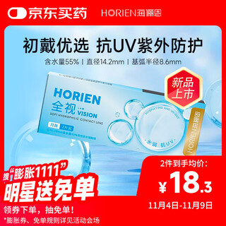 Hailien hailien transparent myopia contact lenses hydrogel full vision monthly disposable 2 pieces 300 degrees