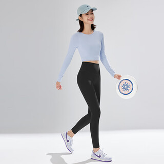 Neverme high waist anti-rolling yoga pants women's tight butt lifting no embarrassing line pilates training fitness pants black s (80-100jin jin equals 0.5kg)