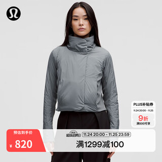 Lululemon丨sleek city women's jacket lw4ccts oasis gray xxs /2