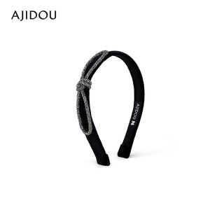 Ajidou ajidou hair accessories women's black fashion headband fabric hair accessories high skull headband black 1 piece