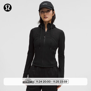 Lululemon丨define women's short hooded jacket *nulu lw3jdjs black m /8