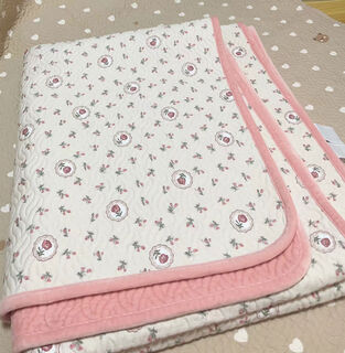 New pure cotton thickened baby velvet one side pure cotton and one side baby velvet bed cover double-sided usable cotton sheets tulip 200*220cm error 1-3cm