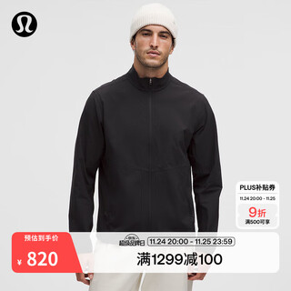 Lululemon丨lightweight stretc men's lightweight stretch jacket sun protection lm4arms noctua black m