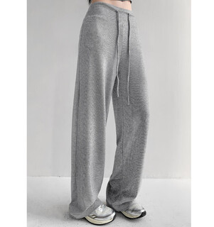 Spring and summer loose and soft fitness pants for women running sports pilates training quick-drying pants low-waist outer wear yoga pants dark gray (regular style) s