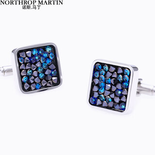 North martin high-end french shirt cufflinks men's swarovski diamond cuff nails birthday gift wedding