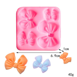 Sanqihu various bow-shaped fondant mousse silicone molds ultra-light clay chocolate baking utensil decoration bow silicone mold 1