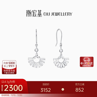 Chao acer pt950 platinum earrings girls birthday gift price platinum e5p40000005 about 4.1g