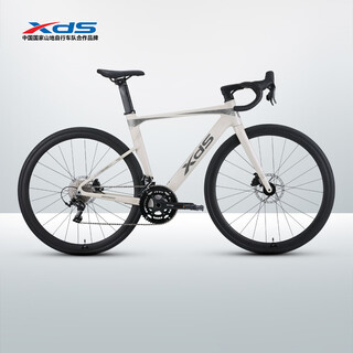 Xidesheng road bicycle 2025 ad300 adult cycling sports fitness student transmission bicycle white snake 20 speed 450mm
