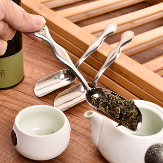 Zhutu factory price japanese style simple teaspoon tea shovel standing tea set tea leaf shovel tea spoon tea leaf spoon coffee powder shovel single