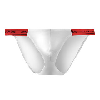 Men's thong men's sexy underwear men's double thong underwear gay men's butt exposed sexy briefs white xl