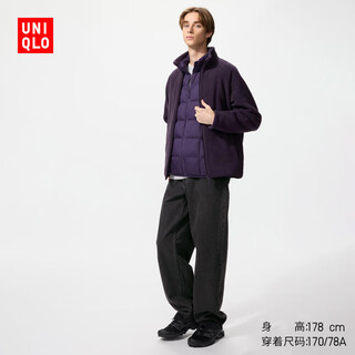 Мужские и женские свободные прямые джинсы uniqlo/стиранные изделия Расширенный стиль 25 Осень и зима Новый стиль 479323 08 Темно-серый 31/170/78a