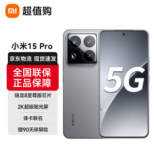 Xiaomi xiaomi 15 pro national subsidy new 5g mobile phone snapdragon 8 extreme edition leica imaging xiaomi mobile phone 15 thepaper os2 12gb+256g rock gray official standard configuration full netcom