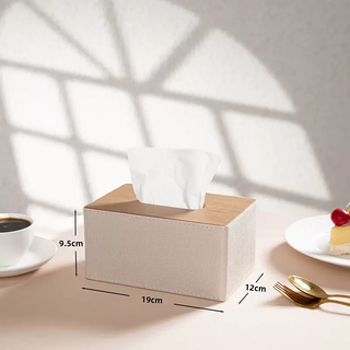 Yusenyi tissue paper box for home living room multifunctional simple modern office tissue box restaurant hotel paper tissue box custom logo off-white medium size for home use