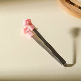 Yusenyi food-grade silicone clip anti-scalding clip household kitchen stainless steel fried steak clip special food clip ice cube clip pink