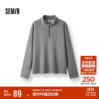 Semir wang anyu same style | long-sleeved t-shirt men's moisture-absorbent and quick-drying half turtleneck top polar fleece 25 winter 109725101103