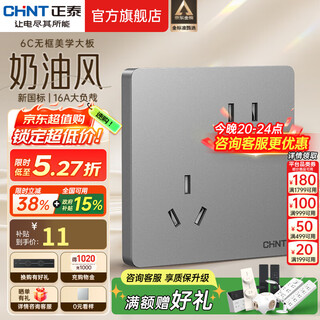 Chint (chnt) switch socket 6c cream style large board household type 86 with usb oblique five-hole concealed socket panel magic silver oblique five-hole