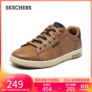 Skechers men's shoes autumn retro business sneakers casual shoes soft sole shock absorption versatile comfortable commuting flats 210946