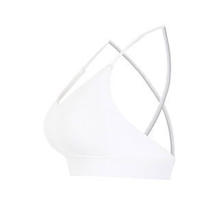 Aria leisure sports bra beautiful back wear women's one-cup fitness yoga vest pilates training wear white s s