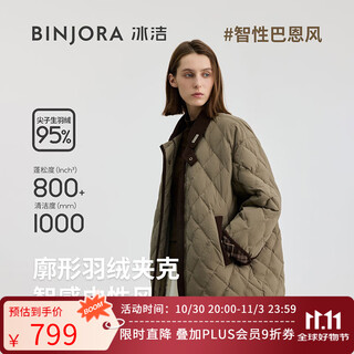 Bingjie binjora 25 new lapel profile short down jacket 95 duck down barn style same style for men and women j5300ji60