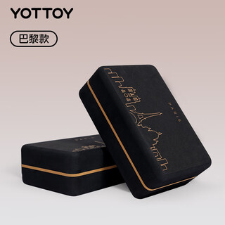 Yottoy high-density yoga brick fitness auxiliary equipment pilates balance mat city business card yoga mat paris model high density 600g-two pieces
