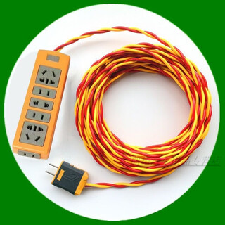 Wire with plug and socket integrated household waterproof flower anti-freeze board long bottle car charger extension 6 meters (connect the socket plug)