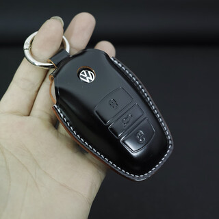 适用于大众 速腾迈腾 朗逸 帕萨 车钥匙套 钥匙包 臀皮车钥匙 F盖子款式 多色
