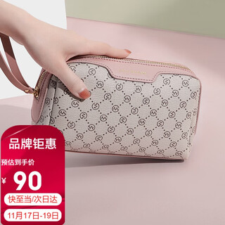 Golf (golf) clutch bag, women's bag, large capacity clutch bag, printed long coin purse, card bag, women's multi-function mobile phone bag