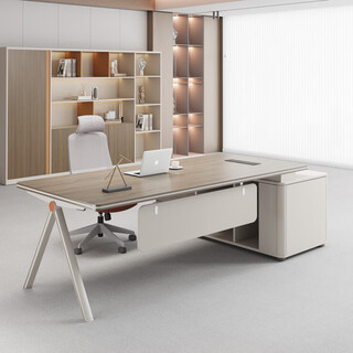 Light luxury boss desk, simple and modern president manager desk, supervisor office office desk and chair combination computer desk 1.6 meters manager desk