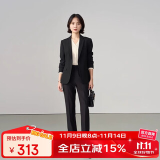 Lady bird black formal suit women's professional small man interview wear public examination high-end suit jacket