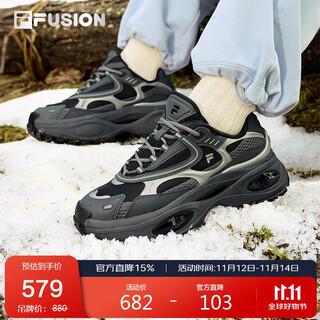 FILA FUSION斐乐潮牌女鞋跑步鞋BIANCOIII运动鞋休闲2025年厚底潮鞋