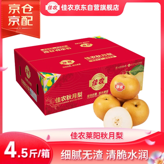 Good farmer laiyang qiuyue pear authentic large fruit net weight 4.5 jin jin equals 0.5 kg 6-9 pieces fresh fruit gift box