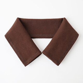 Down jacket collar protector, anti-dirty cotton thread collar protector, knitted collar, men's and women's cotton coat, autumn and winter holiday accessories, brown fine thread collar