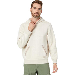 Ugg men's sweatshirt warm and comfortable cotton blend daily casual hoodie simple caribou heather one size |sm