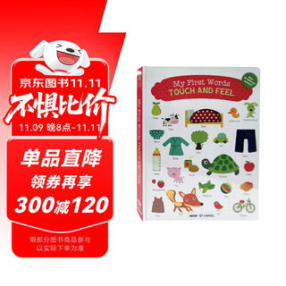 我的第一本触摸书系列：感受 Touch picture book Words 进口原版 英文书