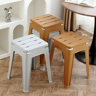 Jiyunmao breathable plastic chair bathroom stool toilet bath stool hollow bench dressing table stool hotel home thickened ten pieces of value price order remarks on color