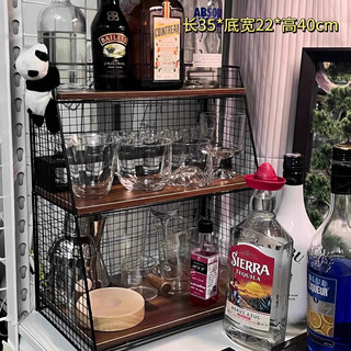 Middle shopkeeper table wine rack storage rack tabletop wine display cabinet household small multi-layer wine cabinet wine organizer display shelf wooden board wine rack - black sleek design to damage wine bottles