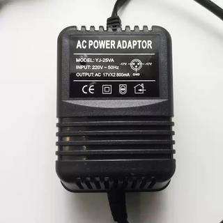 Mixer dedicated power adapter external power cord three-pin 3-hole power supply accessories transformer dual 17v black 800ma