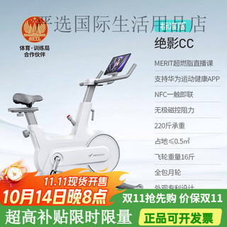 Merrick smart spinning bike home sports magnetic control fitness bike indoor equipment silent cc manual resistance adjustment - unplugged/elegant white