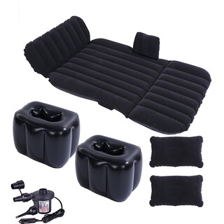 He jiagong children's car inflatable bed suv rear seat folding sleeping device 3/7 points flocked black double piers