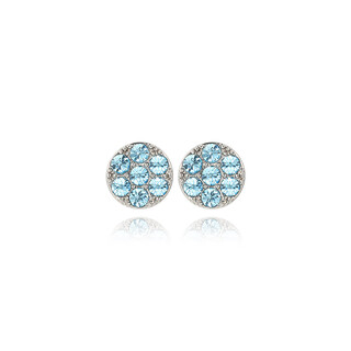 Xuping xuping jewelry imitation crystal sparkling earrings every day versatile birthday gift for girls x001006028 blue earrings