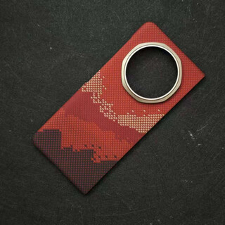 Huawei (huawei) original quality sunset honor magic v5 kevlar folding screen mobile phone case with fine lines 600d slim magnetic honor magic v5 fine lines 600d metal ring single back cover