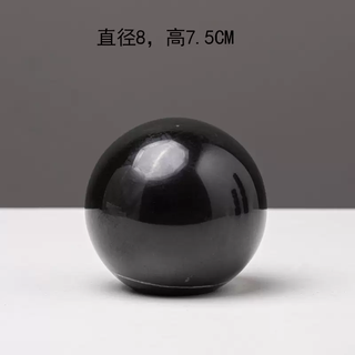 Yusenyi modern light luxury natural marble candle holder ornament model room hotel living room tv cabinet dining table style 1 black ball