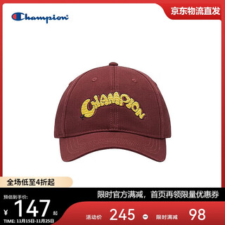 Champion american champion 2025 new baseball hat for men and women fashionable embroidered casual peaked cap 25ssa04 red