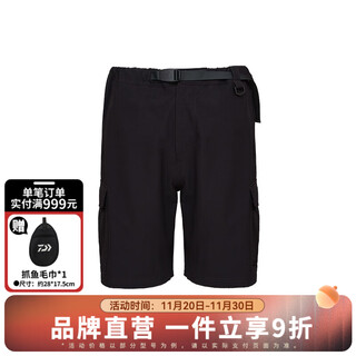 Daiwa 25 spring and summer dp-6025cs casual stretch sports shorts, multi-pocket cargo shorts, fishing shorts, black l