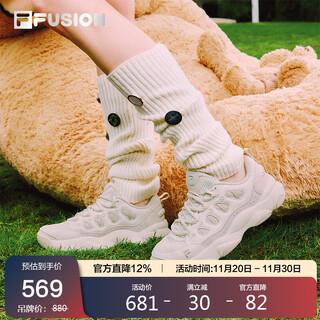 Fila fusion fila trendy brand women's shoes bear claw shoes 2025 autumn and winter couple style bread shoes basketball shoes sports shoes