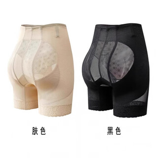 Osmana butt lifting pants xiaotong same style thin body shaping pants underwear women's buttocks postpartum corset mid-waist breathable black + skin color powerful tummy control and buttock lifting m 80-95jin jin is equal to 0.5 kg