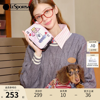 Lesportsac new funny duck small lucky series king poker childlike change storage clutch king and queen