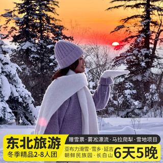 Northeast tourism harbin + yabuli skiing + xuexiang + changbai mountain + korean folk garden + yanji in-depth boutique 6-day and 5-night tour for 2-8 people in a small group harbin + yabuli skiing + xuexiang + changbai mountain丨2-8 people in a group december 21st - december 31st adult